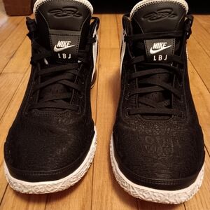 Nike Black and White Lebron Sneakers